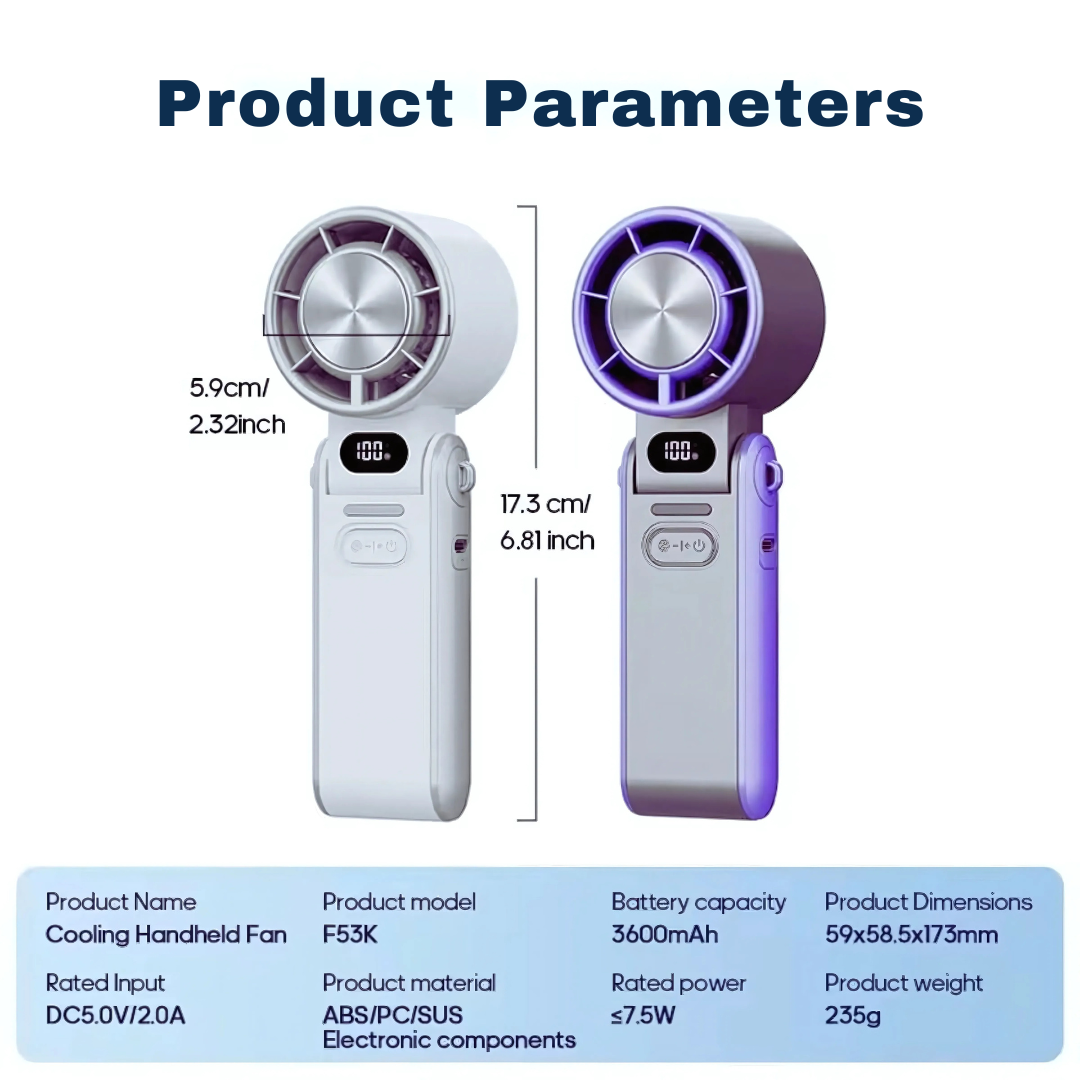 Handheld Mini Cooling Fan